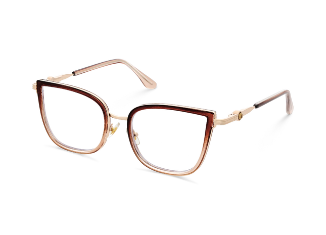 Eydology Melody Gold/Brown Gradient Glasses 3