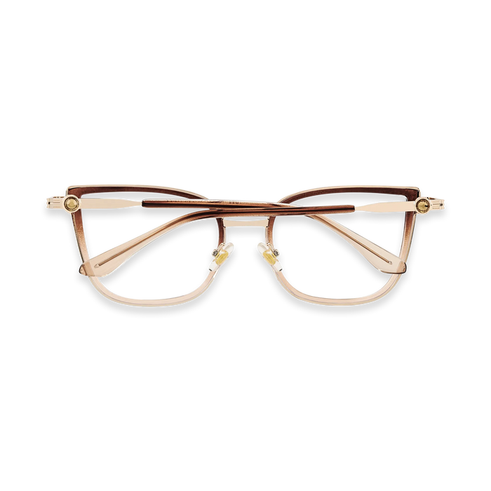 Eydology Melody Gold/Brown Gradient Glasses 5