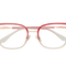 Eydology Melody Gold/ Gradient Rose Pink to Clear Glasses 1