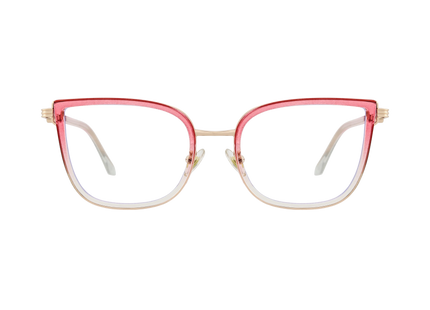 Eydology Melody Gold/ Gradient Rose Pink to Clear Glasses 2