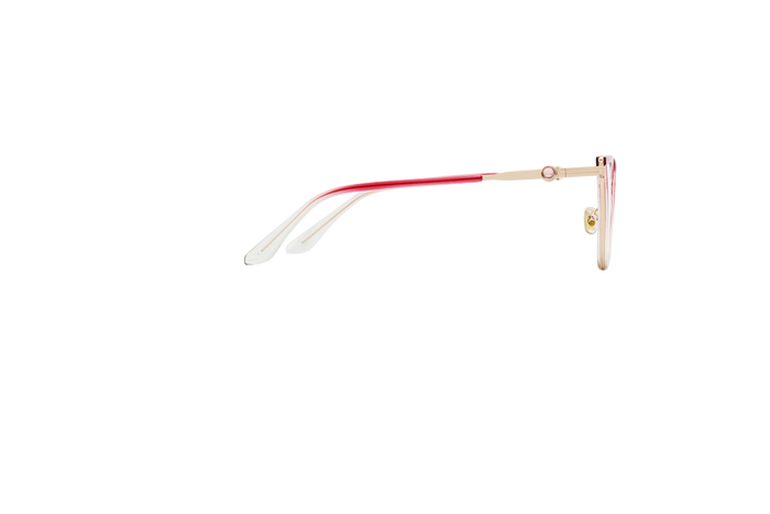Eydology Melody Gold/ Gradient Rose Pink to Clear Glasses 4