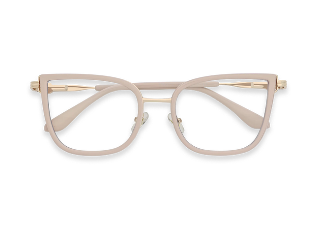 Eydology Melody Gold/Light Dusty Pink Glasses 1