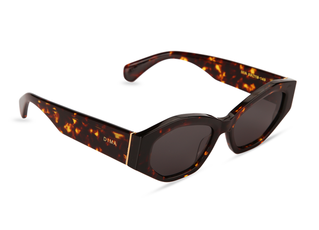 Eydology Mia Dark Tortoise Frame Grey Lens Sunglasses 2