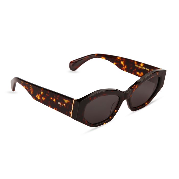 Eydology Mia Dark Tortoise Frame Grey Lens Sunglasses 2