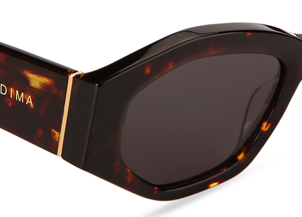 Eydology Mia Dark Tortoise Frame Grey Lens Sunglasses 4