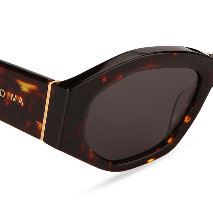 Eydology Mia Dark Tortoise Frame Grey Lens Sunglasses 4