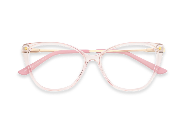 Eydology Millie Crystal Pink Glasses 1