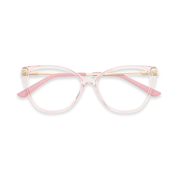 Eydology Millie Crystal Pink Glasses 1