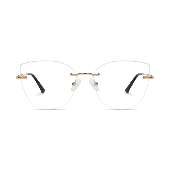 Eydology Monroe Gold/Black Glasses 2