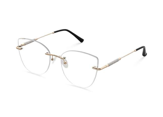 Eydology Monroe Gold/Black Glasses 3