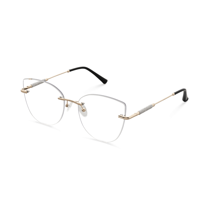 Eydology Monroe Gold/Black Glasses 3