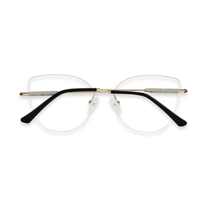 Eydology Monroe Gold/Black Glasses 4