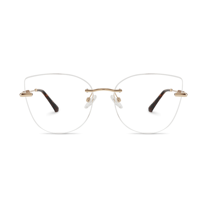 Eydology Monroe Gold/Tortoise Glasses 2