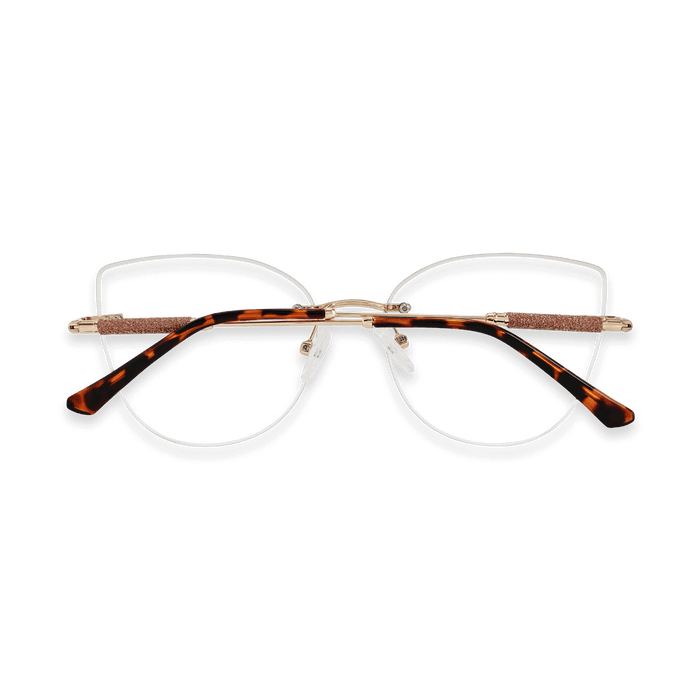 Eydology Monroe Gold/Tortoise Glasses 4