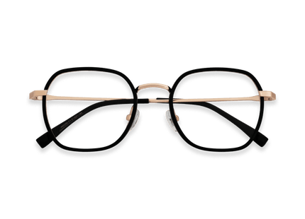 Eydology Morgan Black/Rose Gold Glasses 1