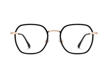 Eydology Morgan Black/Rose Gold Glasses 2