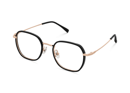 Eydology Morgan Black/Rose Gold Glasses 3