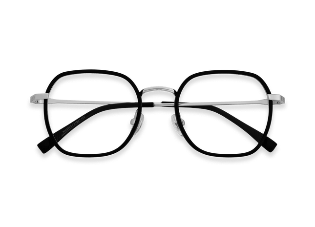 Eydology Morgan Black/Silver Glasses 1