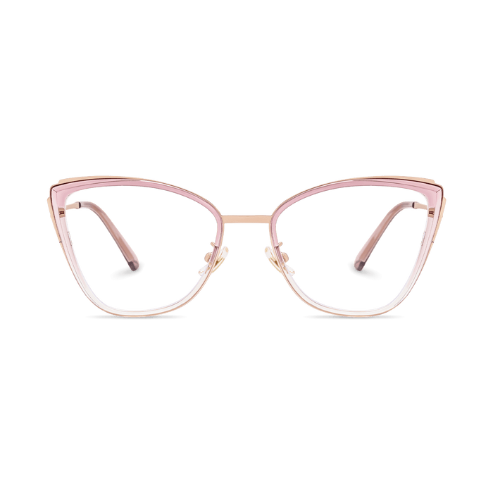 Eydology Musa Transparent Purple Pink Gradient Glasses 2