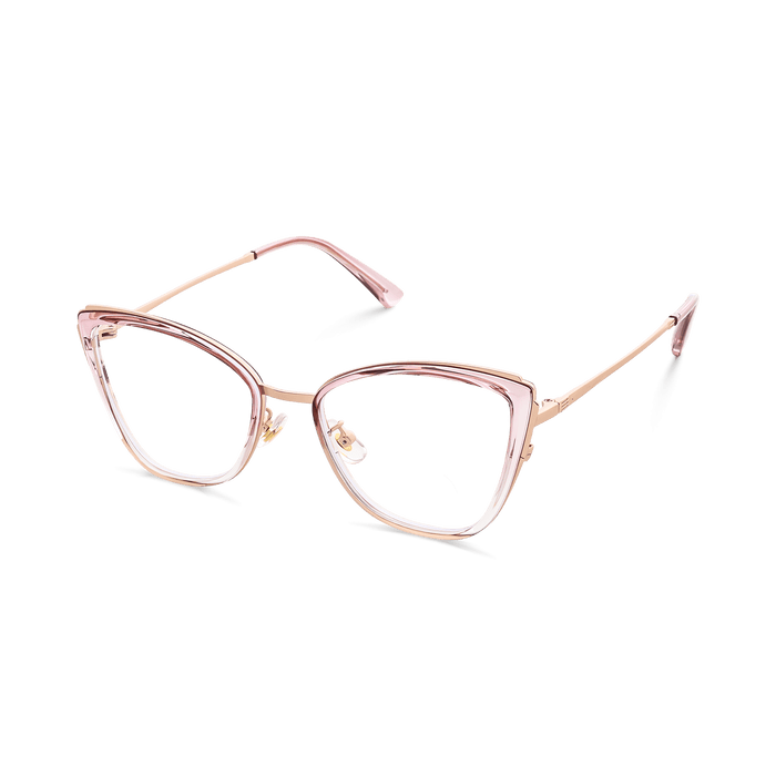 Eydology Musa Transparent Purple Pink Gradient Glasses 3