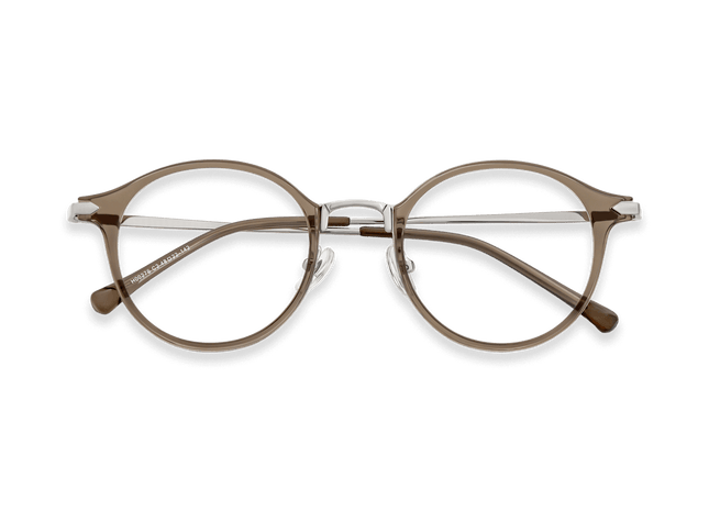 Eydology Myles Crystal Brown/Silver Glasses 1