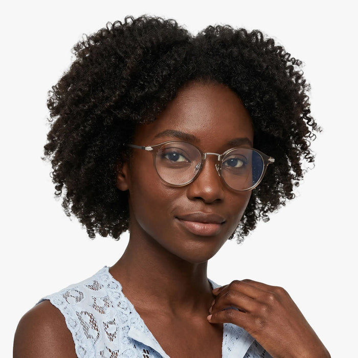 Eydology Myles Crystal Brown/Silver Glasses 3