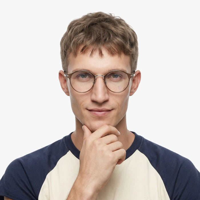 Eydology Myles Crystal Brown/Silver Glasses 4