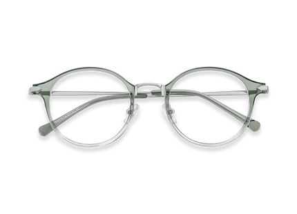 Eydology Myles Crystal Green Grey/Chrome Glasses 1
