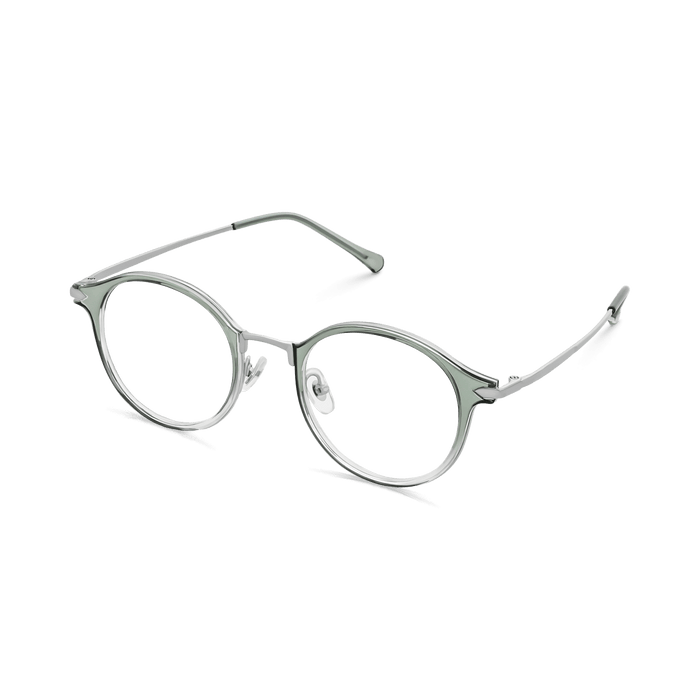 Eydology Myles Crystal Green Grey/Chrome Glasses 5