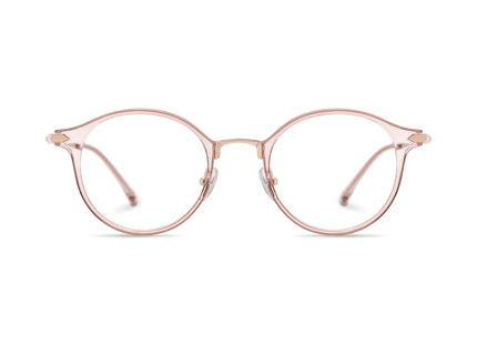 Eydology Myles Crystal Orange/Rose Gold Glasses 2