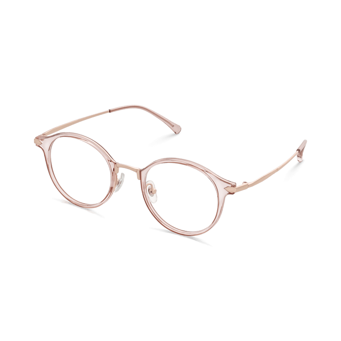 Eydology Myles Crystal Orange/Rose Gold Glasses 5