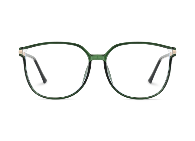Eydology Naomi Crystal Green Women's Cat Eye Glasses 2