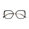 Eydology Nash Gold/Black Women's Cat Eye Glasses 1