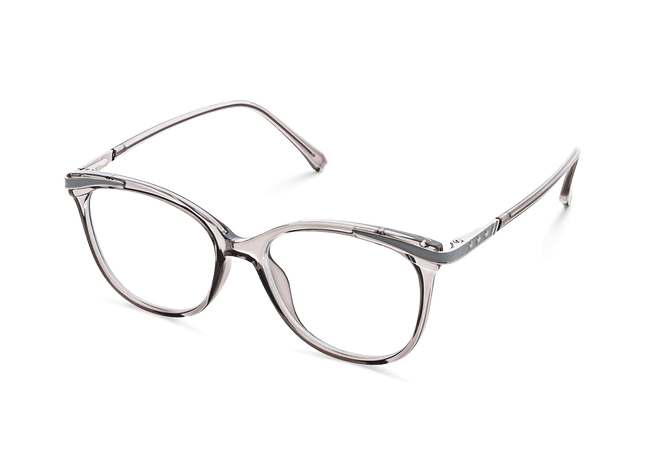 Eydology Nia Transparent Grey Glasses 3
