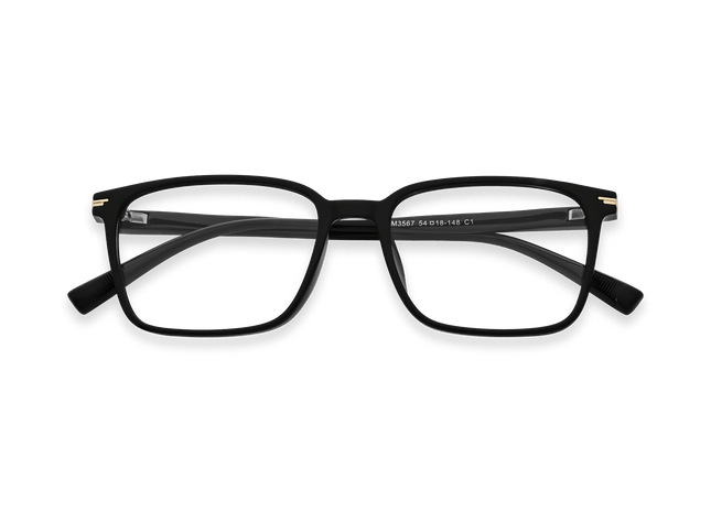 Eydology Nico Black Glasses 1