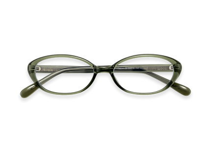 Eydology Nina Clear Green Round Glasses 1