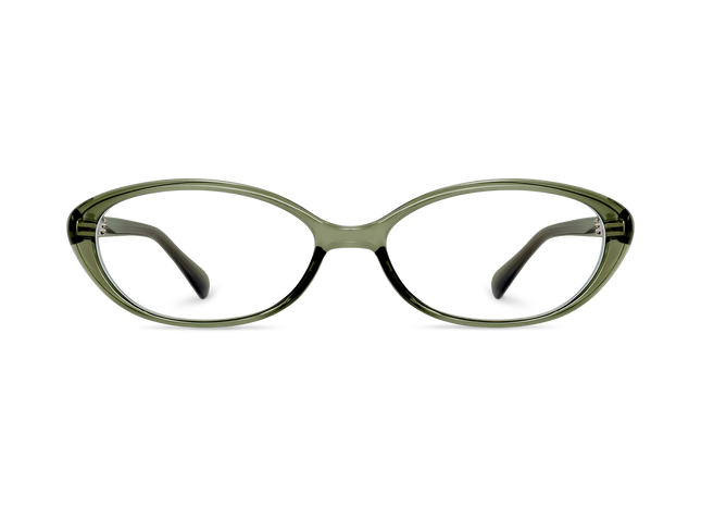 Eydology Nina Clear Green Round Glasses 2