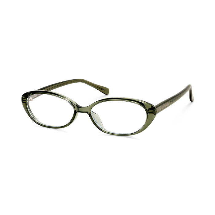 Eydology Nina Clear Green Round Glasses 3