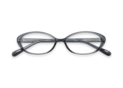 Eydology Nina Clear Grey Round Glasses 1
