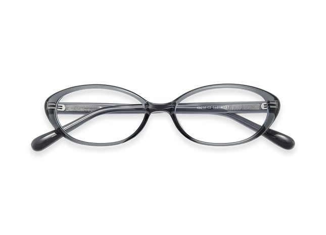 Eydology Nina Clear Grey Round Glasses 1