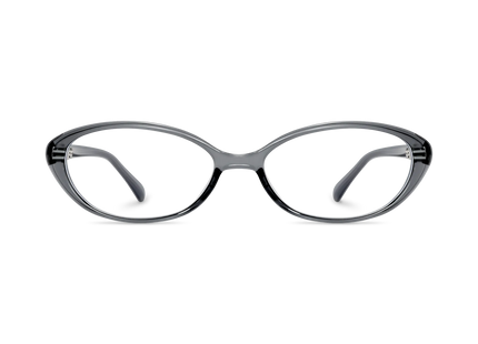 Eydology Nina Clear Grey Round Glasses 2