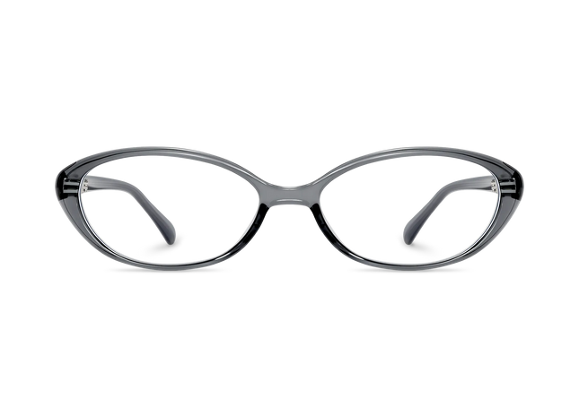 Eydology Nina Clear Grey Round Glasses 2