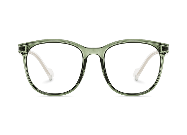 Eydology Noemi Clear Light Green/Clear White Glasses 2