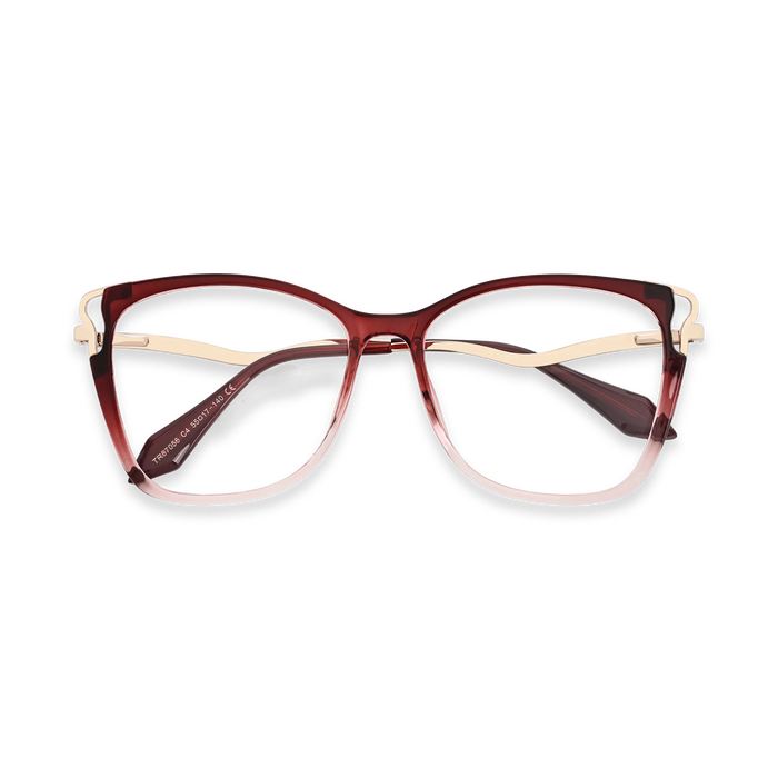 Eydology Norah Red Gradient Glasses 1