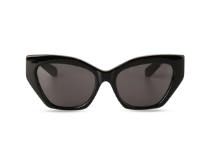 Eydology Olivia Black Frame Grey Lens Sunglasses 1