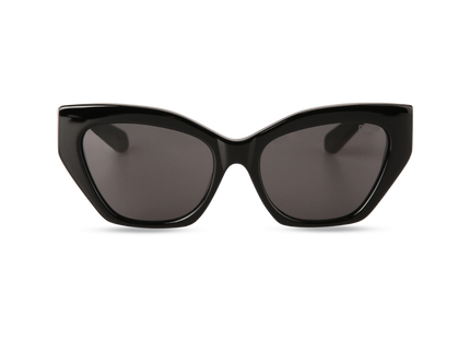 Eydology Olivia Black Frame Grey Lens Sunglasses 1