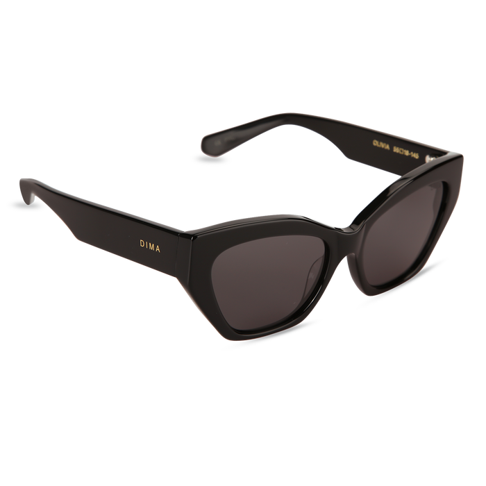 Eydology Olivia Black Frame Grey Lens Sunglasses 2