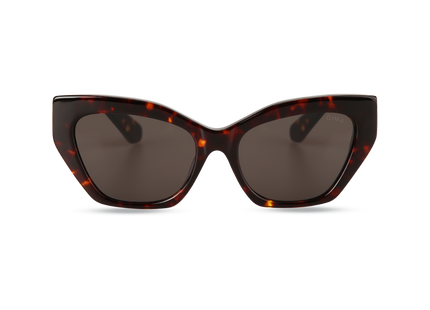 Eydology Olivia Dark Tortoise Frame Grey Lens Sunglasses 1