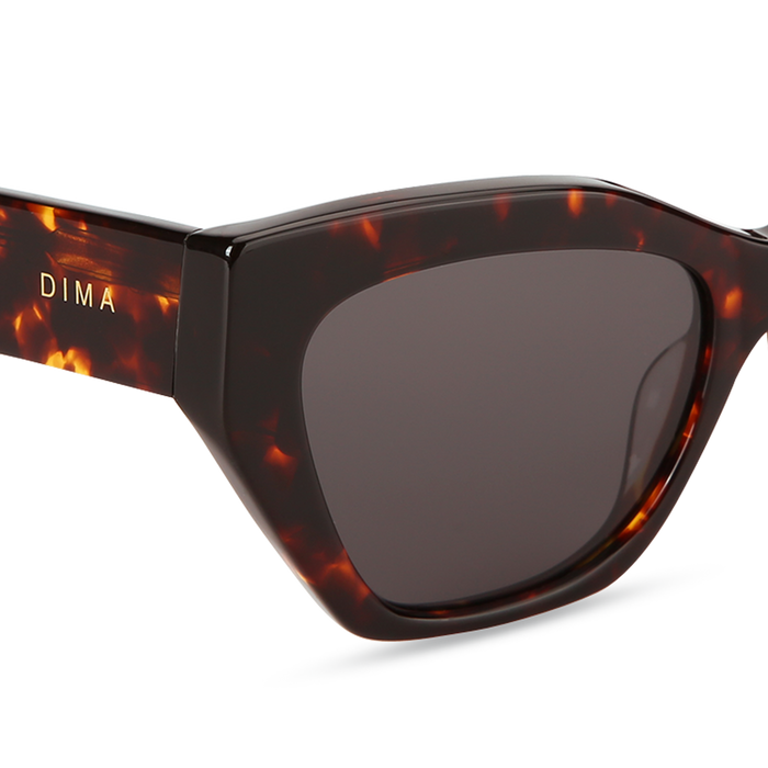 Eydology Olivia Dark Tortoise Frame Grey Lens Sunglasses 4