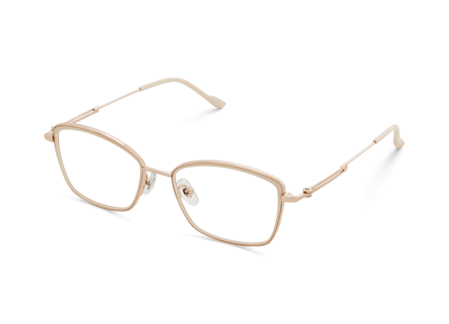 Eydology Penelope Beige/Rose Gold Glasses 3